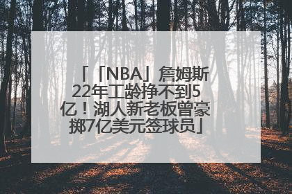 「NBA」詹姆斯22年工龄挣不到5亿！湖人新老板曾豪掷7亿美元签球员