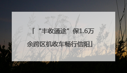 “丰收通途”保1.6万余跨区机收车畅行信阳