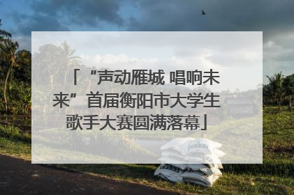 “声动雁城 唱响未来”首届衡阳市大学生歌手大赛圆满落幕