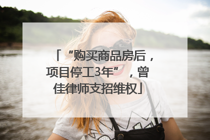 “购买商品房后，项目停工3年”，曾佳律师支招维权