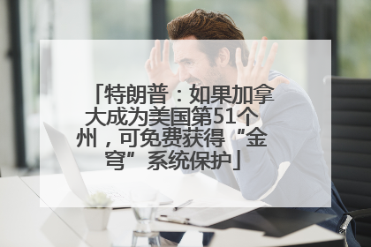 特朗普：如果加拿大成为美国第51个州，可免费获得“金穹”系统保护