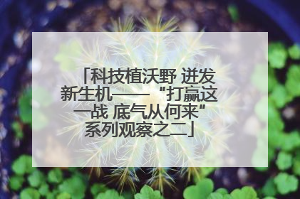 科技植沃野 迸发新生机——“打赢这一战 底气从何来”系列观察之二