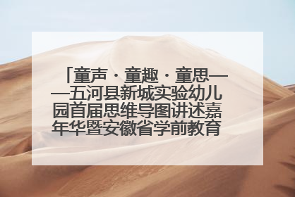 童声・童趣・童思——五河县新城实验幼儿园首届思维导图讲述嘉年华暨安徽省学前教育教研基地园项目阶段性成果展示活动