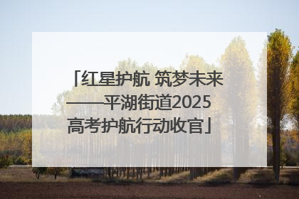 红星护航 筑梦未来——平湖街道2025高考护航行动收官