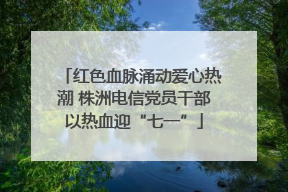 红色血脉涌动爱心热潮 株洲电信党员干部以热血迎“七一”