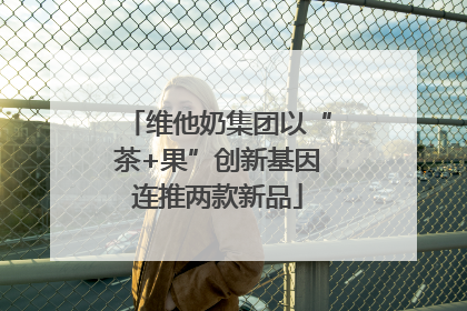 维他奶集团以“茶+果”创新基因连推两款新品