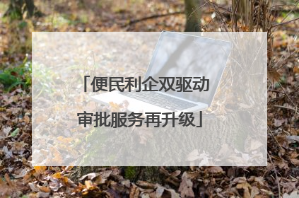 便民利企双驱动 审批服务再升级