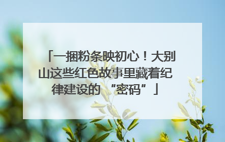 一捆粉条映初心！大别山这些红色故事里藏着纪律建设的 “密码”