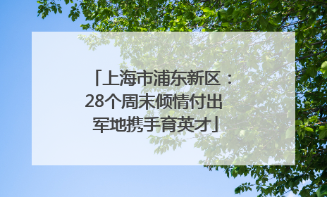 上海市浦东新区：28个周末倾情付出 军地携手育英才