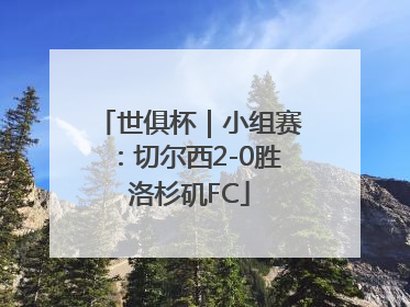 世俱杯｜小组赛：切尔西2-0胜洛杉矶FC