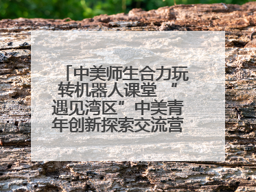 中美师生合力玩转机器人课堂 “遇见湾区”中美青年创新探索交流营在深圳开营