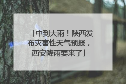 中到大雨！陕西发布灾害性天气预报，西安降雨要来了