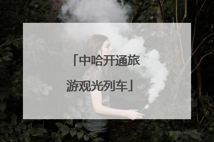 中哈开通旅游观光列车