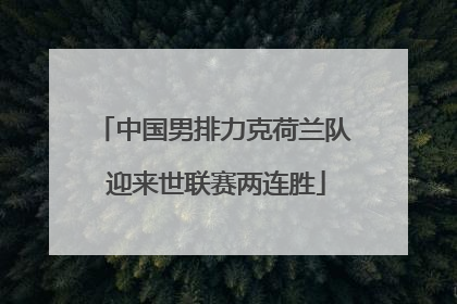 中国男排力克荷兰队 迎来世联赛两连胜