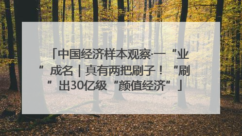中国经济样本观察·一“业”成名｜真有两把刷子！“刷”出30亿级“颜值经济”