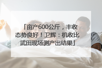 亩产600公斤，丰收态势良好！卫辉：机收比武田现场测产出结果