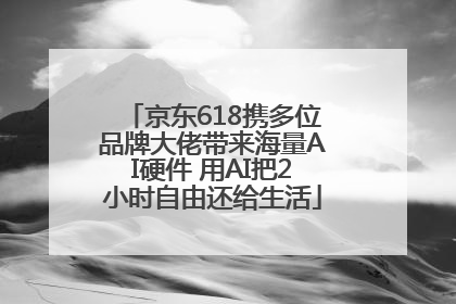 京东618携多位品牌大佬带来海量AI硬件 用AI把2小时自由还给生活