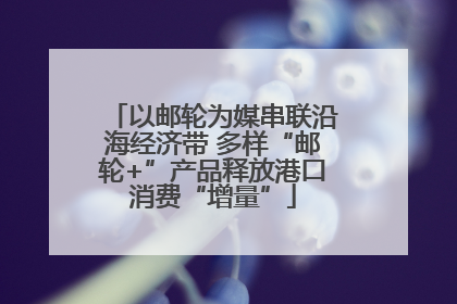 以邮轮为媒串联沿海经济带 多样“邮轮+”产品释放港口消费“增量”