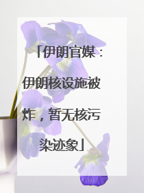 伊朗官媒：伊朗核设施被炸，暂无核污染迹象