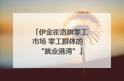 伊金霍洛旗零工市场 零工群体的“就业港湾”