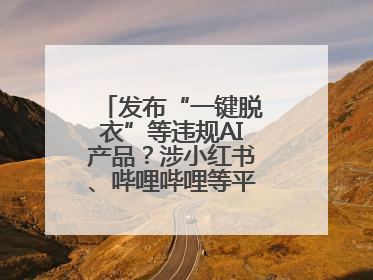 发布“一键脱衣”等违规AI产品？涉小红书、哔哩哔哩等平台！上海出手