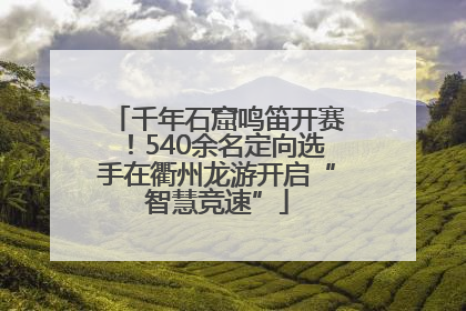 千年石窟鸣笛开赛！540余名定向选手在衢州龙游开启“智慧竞速”