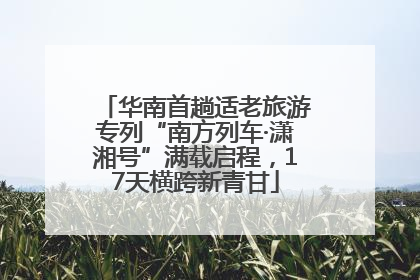 华南首趟适老旅游专列“南方列车·潇湘号”满载启程，17天横跨新青甘