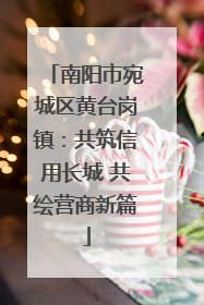 南阳市宛城区黄台岗镇：共筑信用长城 共绘营商新篇