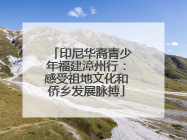 印尼华裔青少年福建漳州行：感受祖地文化和侨乡发展脉搏