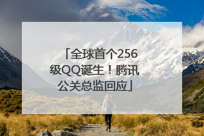 全球首个256级QQ诞生！腾讯公关总监回应