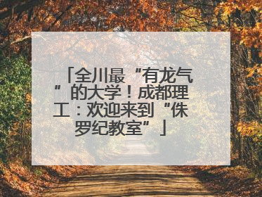 全川最“有龙气”的大学！成都理工：欢迎来到“侏罗纪教室”