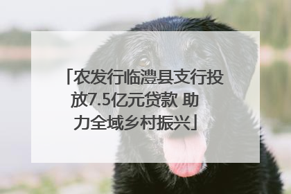 农发行临澧县支行投放7.5亿元贷款 助力全域乡村振兴