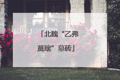 北魏“乙弗莫瓌”墓砖