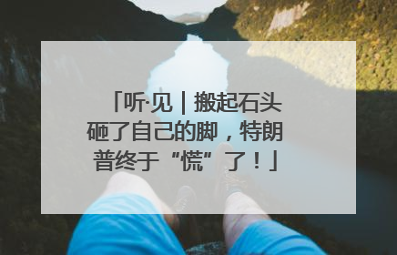 听·见｜搬起石头砸了自己的脚，特朗普终于“慌”了！