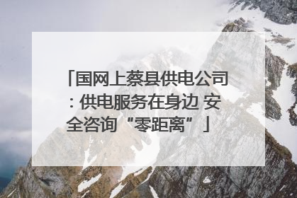 国网上蔡县供电公司：供电服务在身边 安全咨询“零距离”