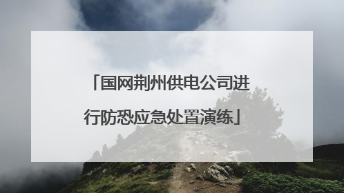 国网荆州供电公司进行防恐应急处置演练