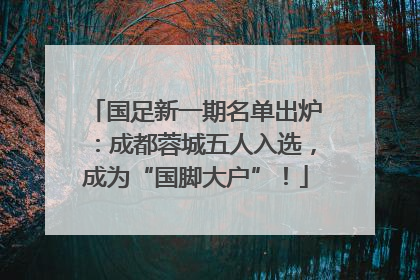 国足新一期名单出炉：成都蓉城五人入选，成为“国脚大户”！