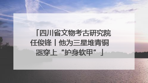 四川省文物考古研究院任俊锋丨他为三星堆青铜器穿上“护身软甲”