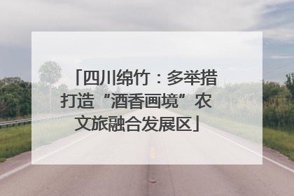 四川绵竹：多举措打造“酒香画境”农文旅融合发展区