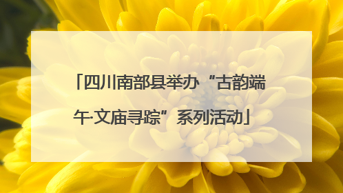 四川南部县举办“古韵端午·文庙寻踪”系列活动