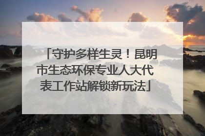 守护多样生灵！昆明市生态环保专业人大代表工作站解锁新玩法