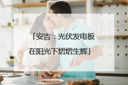 安吉：光伏发电板在阳光下熠熠生辉