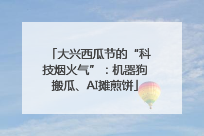 大兴西瓜节的“科技烟火气”：机器狗搬瓜、AI摊煎饼