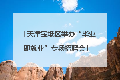 天津宝坻区举办“毕业即就业”专场招聘会