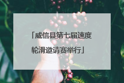 威信县第七届速度轮滑邀请赛举行