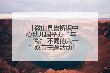 微山县鲁桥镇中心幼儿园举办“与‘粽’不同的六一”双节主题活动