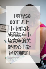 尊界S800正式上市 智能化成高端车市场竞争的关键核心丨新经济观察