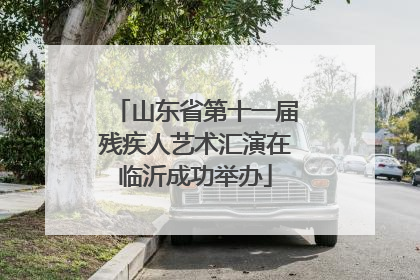 山东省第十一届残疾人艺术汇演在临沂成功举办