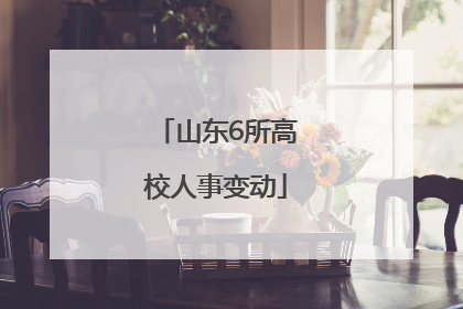 山东6所高校人事变动
