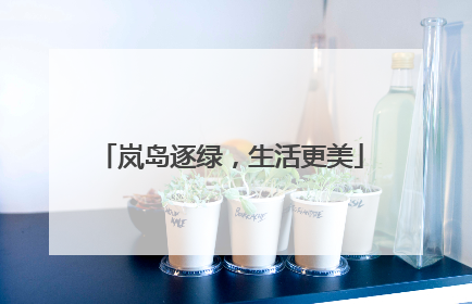 岚岛逐绿，生活更美